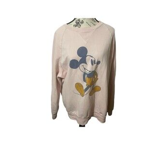 Disney Parks Mickey Mouse Walt Disney World Spirit Jersey Pink Pullover SZ XL
